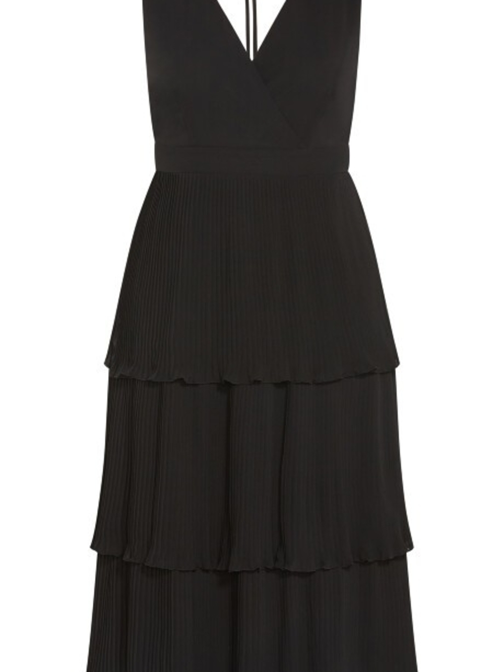 City Chic Black Pleated Maxi Dress Size 18 NWT - Picture 4 of 5